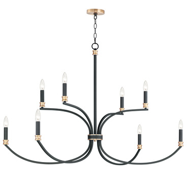 Charlton Wide Chandelier | Maxim Lighting at Lightology Charlton Wide Chandelier