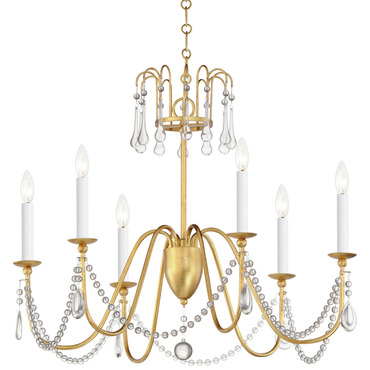 Plumette Crystal Chandelier | Maxim Lighting at Lightology Plumette Crystal Chandelier