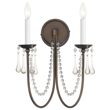 Plumette Crystal Wall Sconce