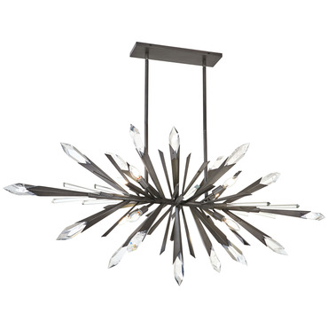 Elsa Linear Chandelier | Metropolitan Lighting at Lightology Elsa Linear Chandelier