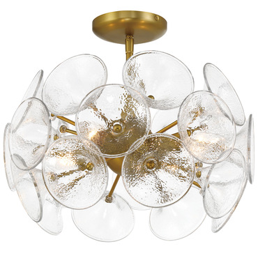 Winter Semi Flush Ceiling Light