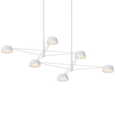 Ray Rectangular Chandelier | Sonneman at Lightology Ray Rectangular Chandelier