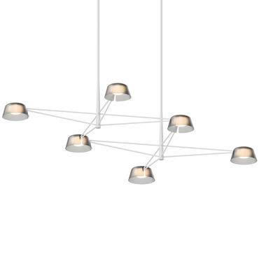 Ray Rectangular Chandelier | SONNEMAN - A Way of Light at Lightology Ray Rectangular Chandelier