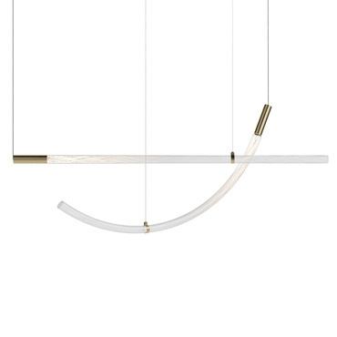Flare Horizontal Multi Light Pendant | Bomma at Lightology Flare Horizontal Multi Light Pendant