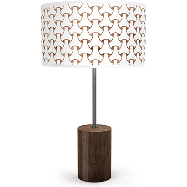 Basket Weave Drum Table Lamp | Jef Designs at Lightology Basket Weave Drum Table Lamp