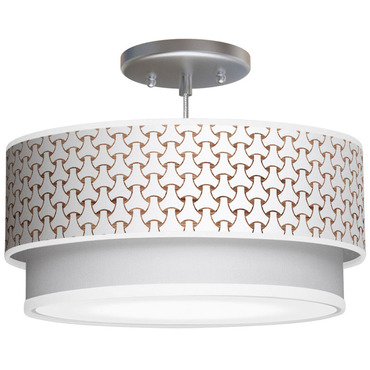 Basket Weave Double Tiered Pendant | Jef Designs at Lightology Basket Weave Double Tiered Pendant