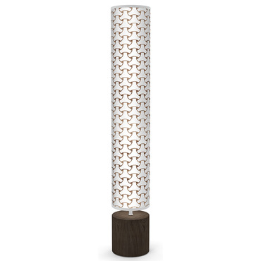 Basket Weave Column Floor Lamp