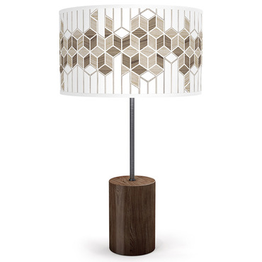 Cube Drum Table Lamp | Jef Designs at Lightology Cube Drum Table Lamp