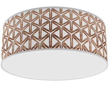 Cubist Drum Ceiling Light | Jef Designs at Lightology Cubist Drum Ceiling Light