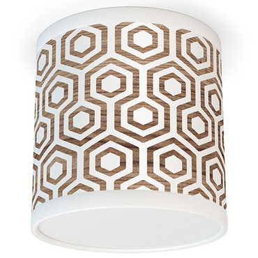 Hexagon Tube Ceiling Light | Jef Designs at Lightology Hexagon Tube Ceiling Light
