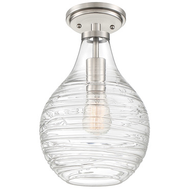 Genie Semi Flush Ceiling Light | Quoizel at Lightology Genie Semi Flush Ceiling Light