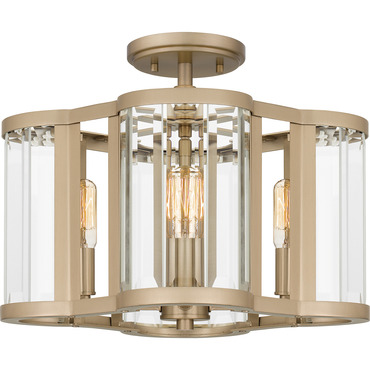 Renee Semi Flush Ceiling Light | Quoizel at Lightology Renee Semi Flush Ceiling Light