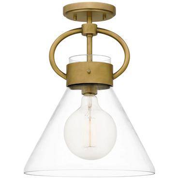 Webster Semi Flush Ceiling Light | Quoizel at Lightology Webster Semi Flush Ceiling Light