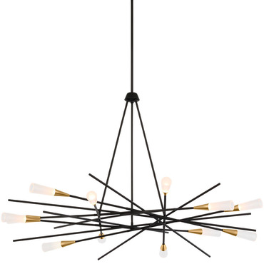 Stellar Radial Chandelier | Visual Comfort Signature at Lightology Stellar Radial Chandelier