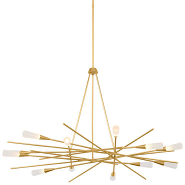 Stellar Radial Chandelier | Visual Comfort Signature at Lightology Stellar Radial Chandelier