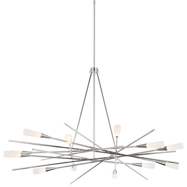 Stellar Radial Chandelier | Visual Comfort Signature at Lightology Stellar Radial Chandelier
