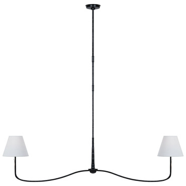 Kairos Linear Chandelier | Visual Comfort Signature at Lightology Kairos Linear Chandelier
