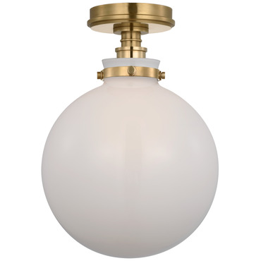Parkington Globe Ceiling Flush Light | Visual Comfort Signature at Lightology Parkington Globe Ceiling Flush Light