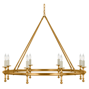 Classic Bare Ring Chandelier | Visual Comfort Signature at Lightology Classic Bare Ring Chandelier