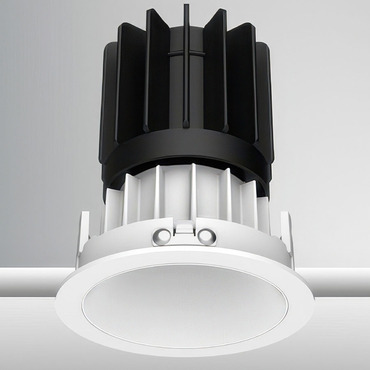 Luca 2.7 inch Round Static White Fixed Downlight With Trim