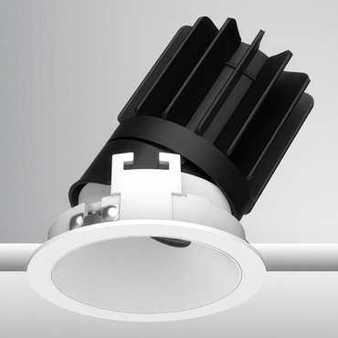 Luca 2.7 inch Round Static White Adjustable Downlight With Trim