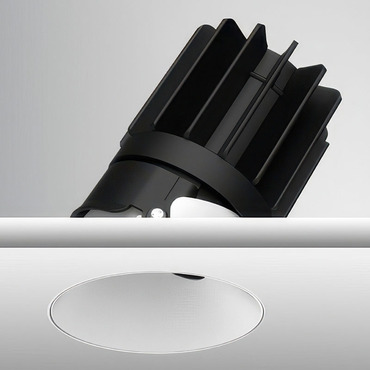 Luca 2.7 inch Round Static White Trimless Adjustable Downlight