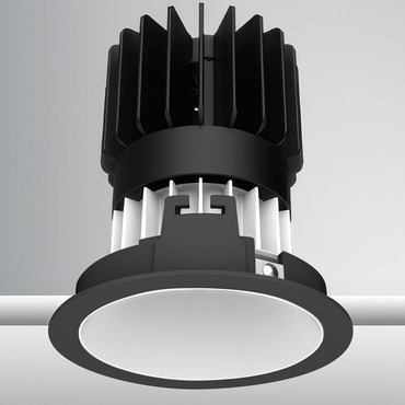 Luca 3.5 inch Round Static White Fixed Downlight with Trim