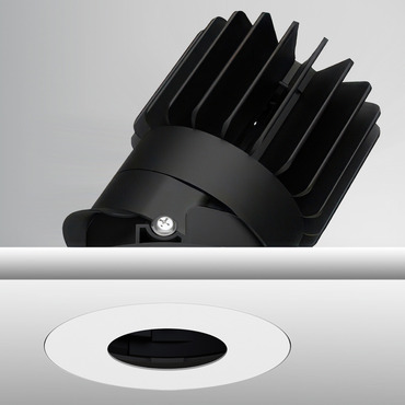 Luca 3.5 inch Round Static White Trimless Adjustable Pinhole