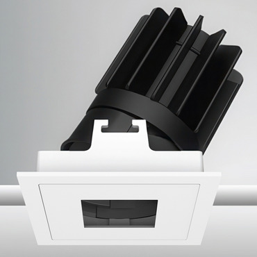 Luca 2.7 inch Square Warm Dim Adjustable Pinhole with Trim