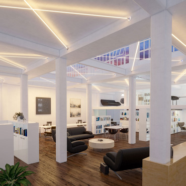 Lazer Line Tunable White Up+Down Suspended Lighting System