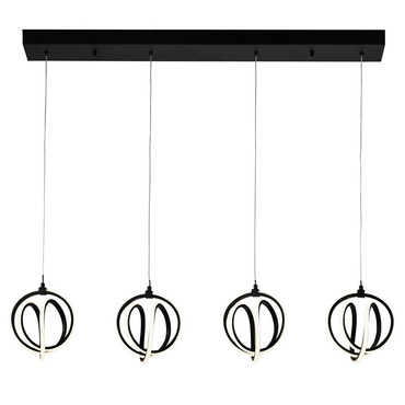 Rose Linear Multi Light Pendant | Artcraft at Lightology Rose Linear Multi Light Pendant