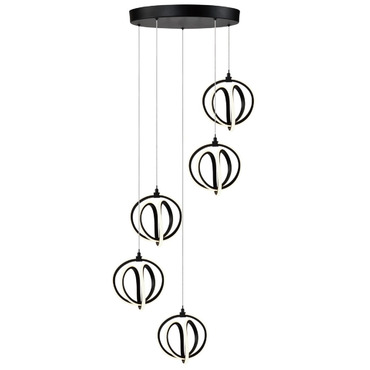 Rose Multi Light Pendant | Artcraft at Lightology Rose Multi Light Pendant