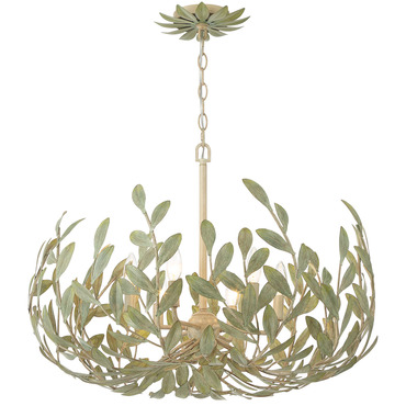 Broche Floral Chandelier | Crystorama at Lightology Broche Floral Chandelier
