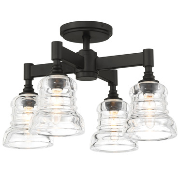 Gregory Multi Semi Flush Ceiling Light | Crystorama at Lightology Gregory Multi Semi Flush Ceiling Light
