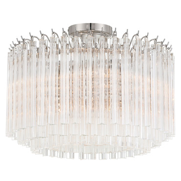 Lofton Semi Flush Ceiling Light | Crystorama at Lightology Lofton Semi Flush Ceiling Light