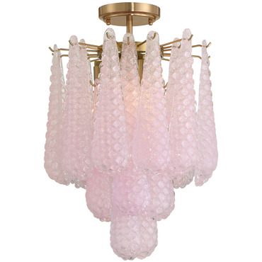 Ollie Semi Flush Ceiling Light | Crystorama at Lightology Ollie Semi Flush Ceiling Light