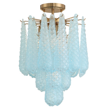 Ollie Semi Flush Ceiling Light | Crystorama at Lightology Ollie Semi Flush Ceiling Light