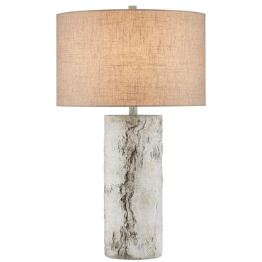 Faux Birch Table Lamp | Currey and Company at Lightology Faux Birch Table Lamp