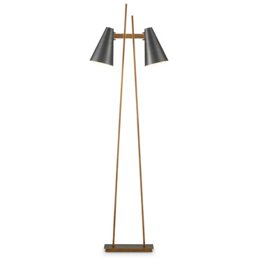 Duet Floor Lamp | Currey and Company at Lightology Duet Floor Lamp