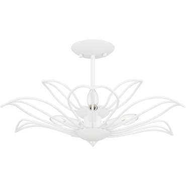 Tallulah Semi Flush Ceiling Light | Quoizel at Lightology Tallulah Semi Flush Ceiling Light
