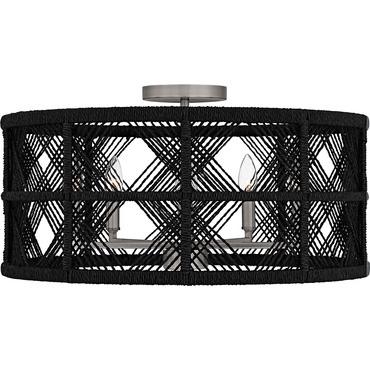 Axford Semi Flush Ceiling Light | Quoizel at Lightology Axford Semi Flush Ceiling Light