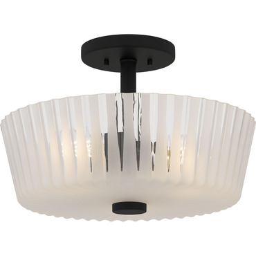 Gray Semi Flush Ceiling Light
