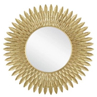 Plume Mirror | Currey and Company at Lightology Plume Mirror