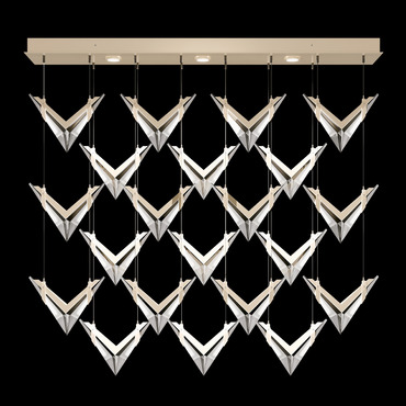 Blade Linear Multi Light Pendant | Fine Art Handcrafted Lighting at Lightology Blade Linear Multi Light Pendant