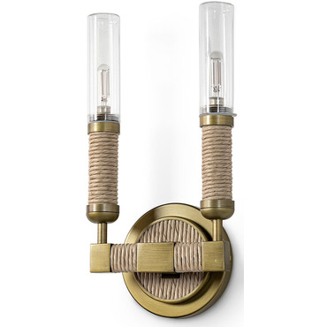 Carolina Outdoor Round Wall Sconce | Palecek at Lightology Carolina Outdoor Round Wall Sconce