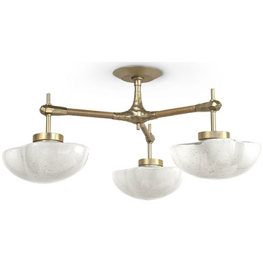 Cicero Semi Flush Ceiling Light | Palecek at Lightology Cicero Semi Flush Ceiling Light