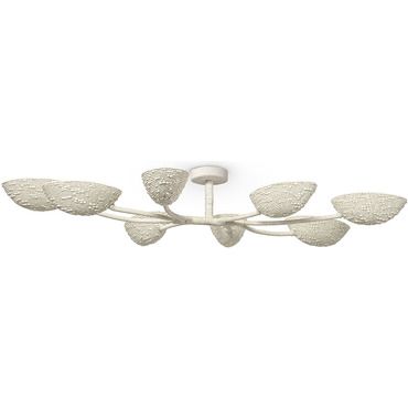Delilah Semi Flush Ceiling Light | Palecek at Lightology Delilah Semi Flush Ceiling Light