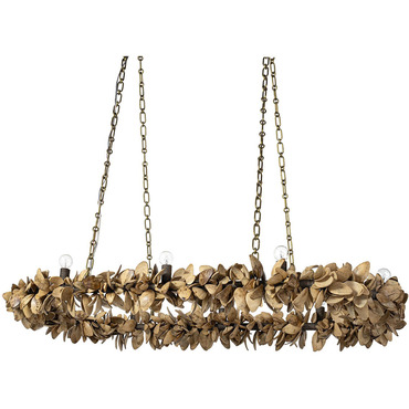 Siena Oval Chandelier | Palecek at Lightology Siena Oval Chandelier