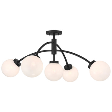 Redfield Semi Flush Ceiling Light | Savoy House at Lightology Redfield Semi Flush Ceiling Light
