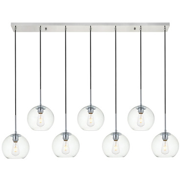 Baxter Linear Multi Light Pendant | Elegant Lighting at Lightology Baxter Linear Multi Light Pendant